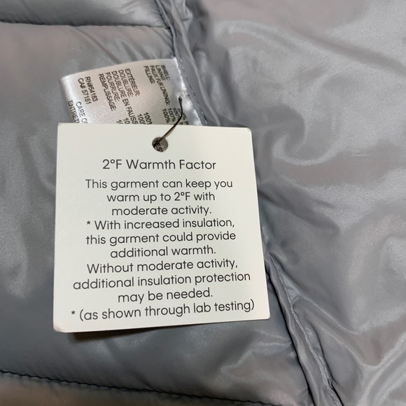 Calvin Klein Puffer jacket. Size Large. Color Gray with black faux fur. - Picture 12 of 13